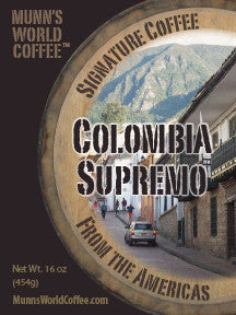 Colombia Supremo Coffee .